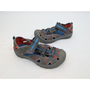Merrell Kids Water Shoes Sz 1 Hiking Camping Fishing Outdoors Gray Blue Orange